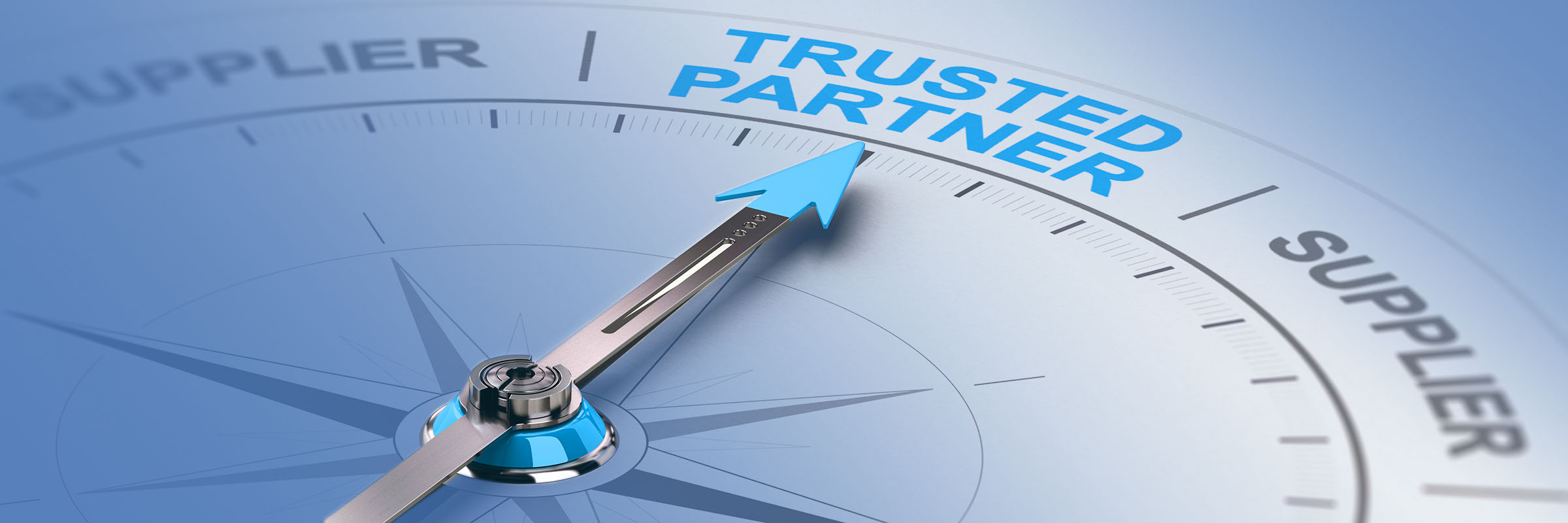 Compass pointing to Trusted Partner